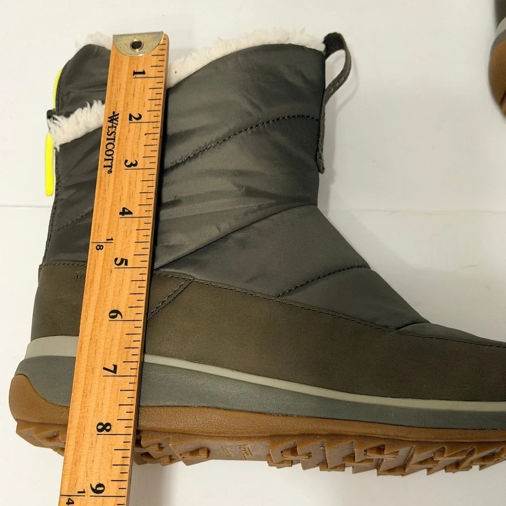 Merrell Snowcreek Sport Mid Zip Polar Snow Boots Womens 8 Olive Green J003720